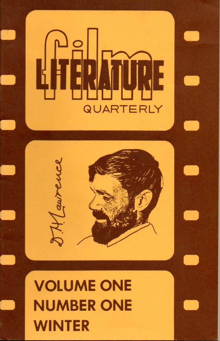 LITERATURE / FILM QUARTERLY magazine side cover Issue 1  Vol 1 # 1  1973